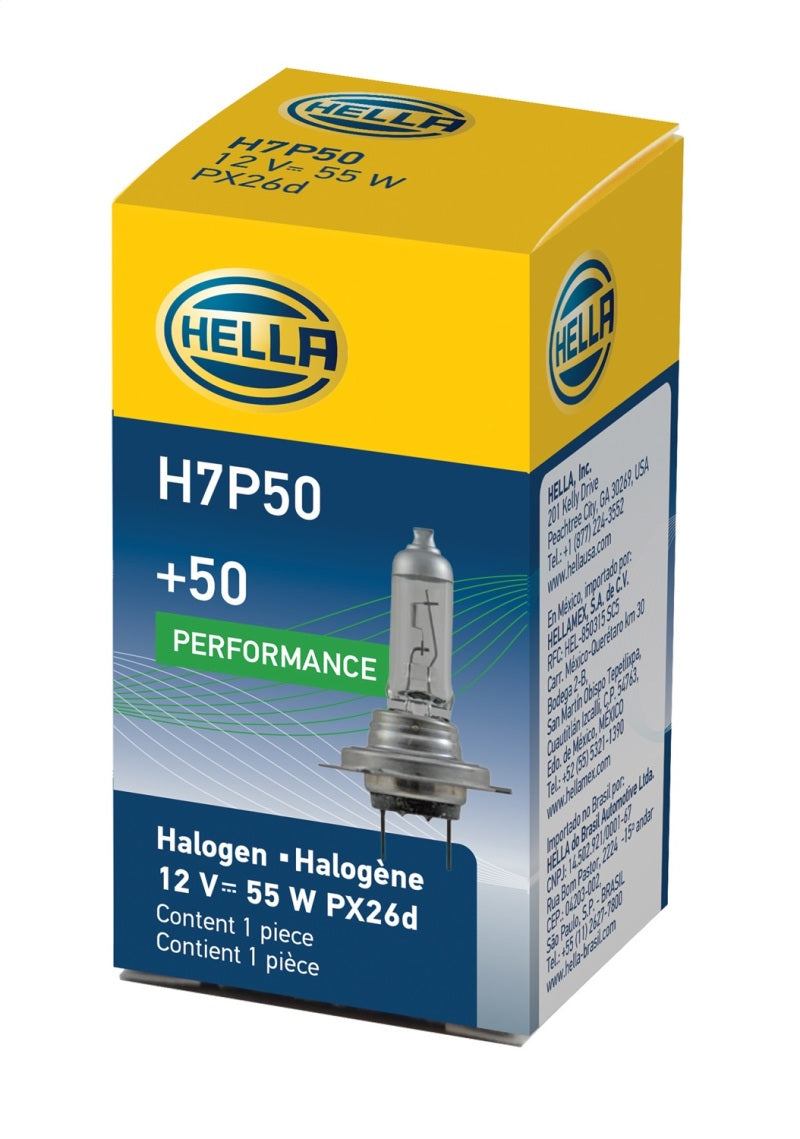 Hella H7P50 Bulb H7 12V 55W Px26D T4625 +50