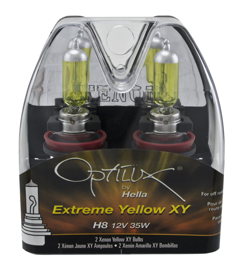 Hella H71071072 Optilux XY Series H8 Xenon Halogen Bulb 12V 35W Fog Bulbs - Pair