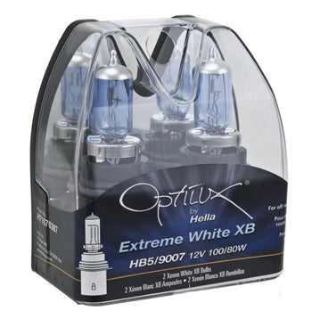 Hella H71070387 Optilux XB White Halogen Bulbs HB5 9007 12V 100/80W (2 pack)