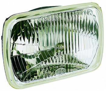 Hella 3427811 Vision Plus 8in x 6in Sealed Beam Conversion Headlamp Kit (Legal in US for MOTORCYLCES ONLY)