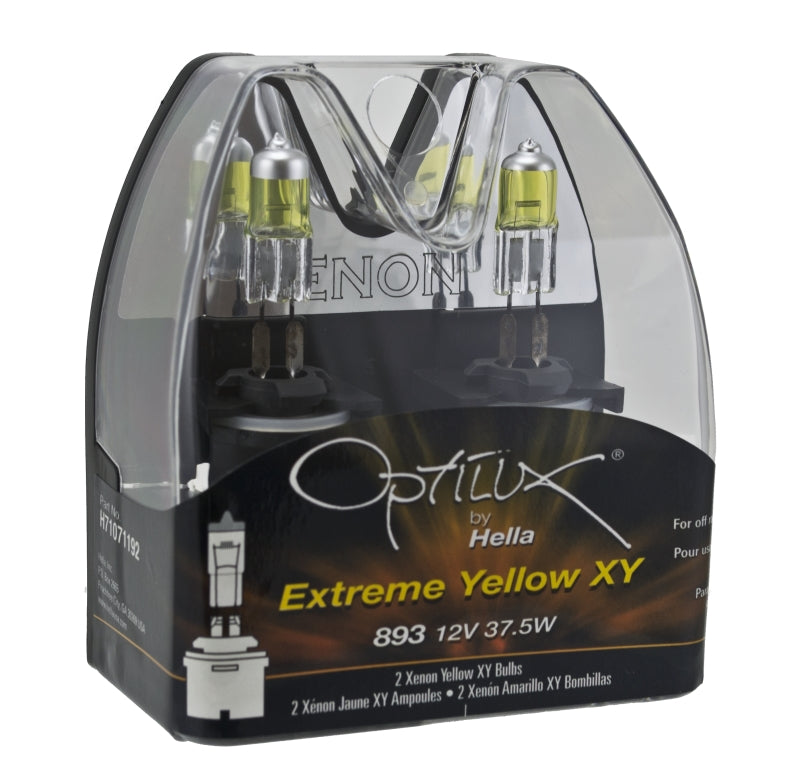Hella H71071192 Optilux 893 12V 37.5W Extreme Yellow Bulbs (Pair)