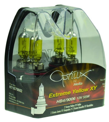 Hella H71070602 Optilux HB4 9006 12V/55W XY Xenon Yellow Bulb