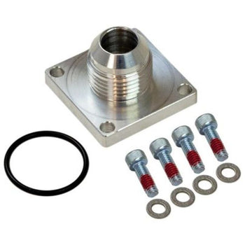Moroso -10AN Male 4-Bolt Square Flange Dry Sump Square Base Fitting