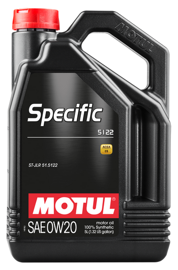 Motul 107339 5L OEM Synthetic Engine Oil ACEA A1/B1 Specific 5122 0W20
