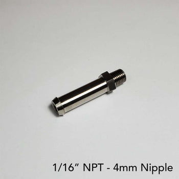 Ticon Industries 4mm Nipple Type 40mm OAL 1/16in NPT Fitting