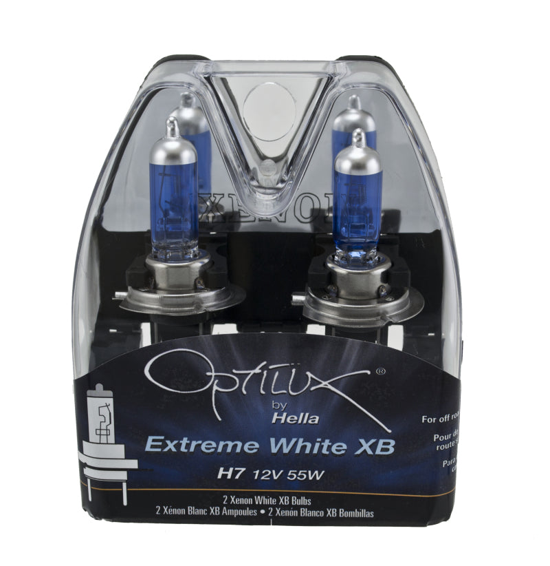 Hella H71071362 Optilux 12V/55W H7 Extreme Blue Bulb (Pair)