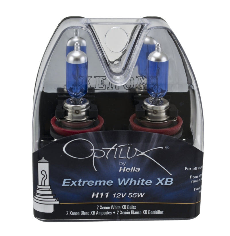 Hella H71071262 H11 12V 55W Xenon White XB Bulb (Pair)