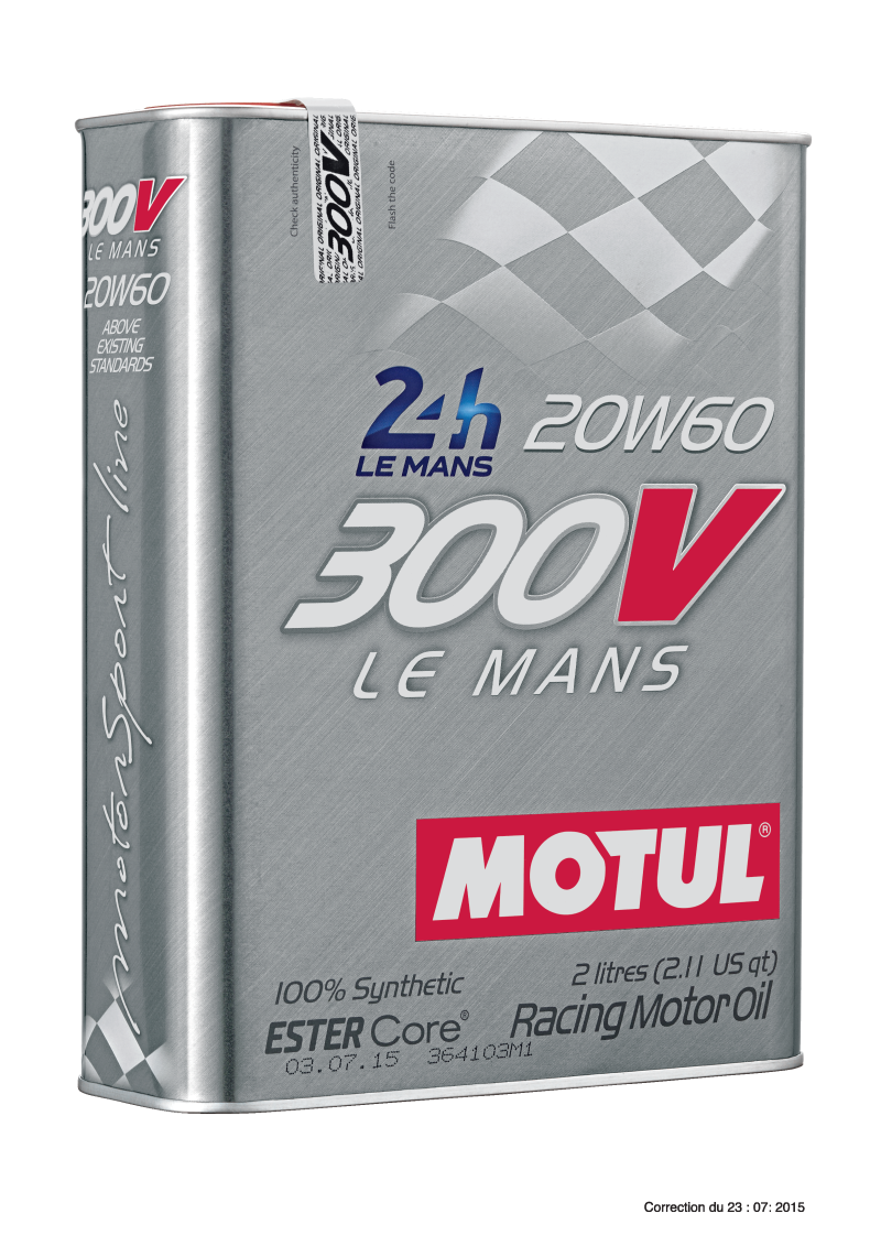 Motul 104245 2L Synthetic-ester Racing Oil 300V LE MANS 20W60