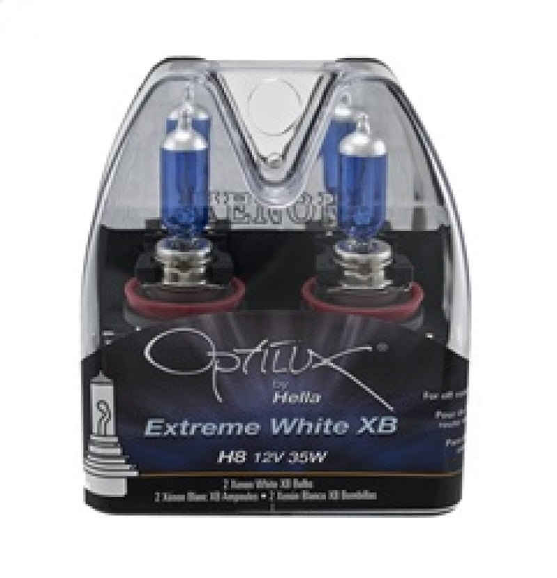 Hella H71071372 Optilux H8 12V/35W XB Xenon White Bulb (pair)