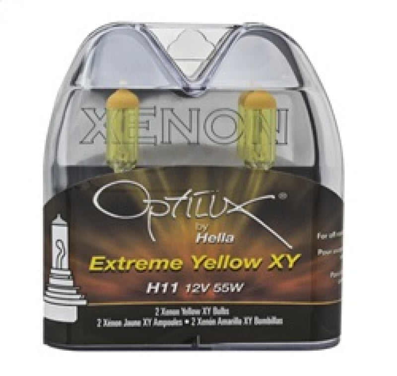 Hella H71071132 Optilux H11 55W XY Extreme Yellow Bulbs (Pair)
