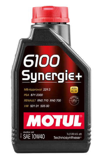 Motul 108646 1L Technosynthese Engine Oil 6100 SYNERGIE+ 10W40 - 1L