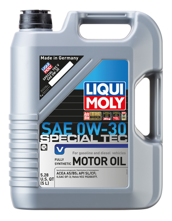 LIQUI MOLY 5L Special Tec V Motor Oil SAE 0W30