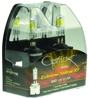 Hella H71071192 Optilux 893 12V 37.5W Extreme Yellow Bulbs (Pair)