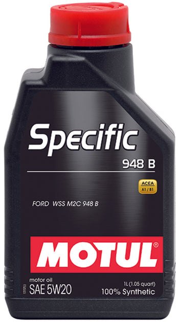 Motul 106317 1L OEM Synthetic Engine Oil SPECIFIC 948B - 5W20 - Acea A1/B1 fits Ford M2C 948B