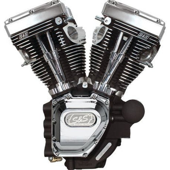 S&S Cycle 06-17 Dyna T143 Engine - Wrinkle Black