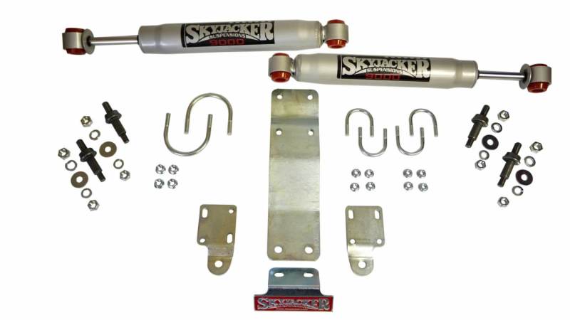 Skyjacker 2007-2017 Jeep Wrangler (JK) (Use w/ OEM Tie Rods) Dual Steering Damper Kit w/ 9000 Series