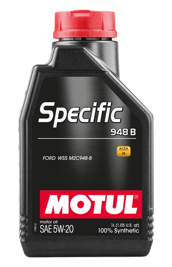 Motul 106317 1L OEM Synthetic Engine Oil SPECIFIC 948B - 5W20 - Acea A1/B1 fits Ford M2C 948B