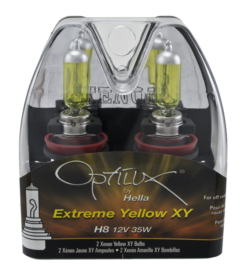 Hella H71071072 Optilux XY Series H8 Xenon Halogen Bulb 12V 35W Fog Bulbs - Pair