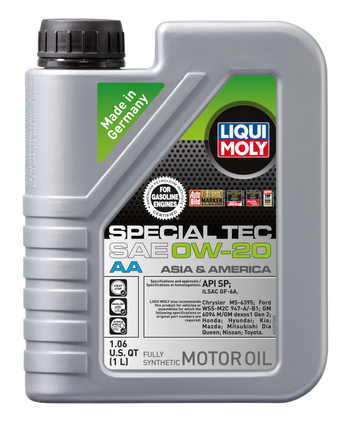 LIQUI MOLY 1L Special Tec AA Motor Oil SAE 0W20