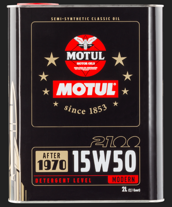 Motul 104512-1 15W50 Classic 2100 Oil - 10x2L - Single