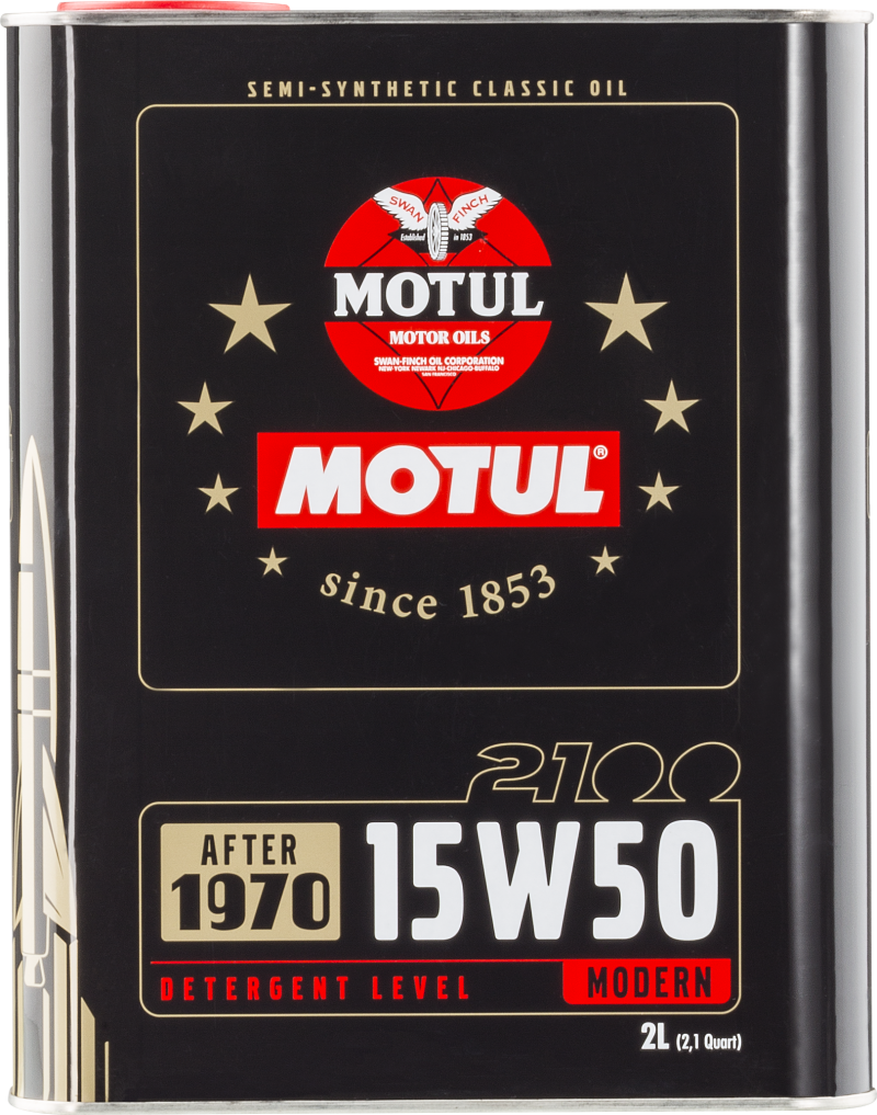 Motul 104512 15W50 Classic 2100 Oil - 10x2L