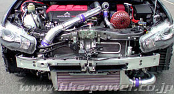 HKS 13001-AM006 Type-2 Front Mount Intercooler includes Full Piping Kit for fits Mitsubishi 08-10 Evolution X