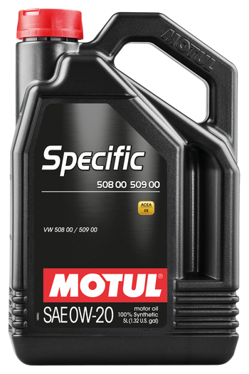 Motul 107384 5L Specific 508 0W20 Oil - Acea A1/B1 / VW 508.00/509.00 / fits Porsche C20